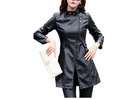 Trendy Women's Black Leather Jacket - Great Deal!