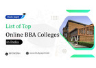 List of Top Online BBA Colleges in India