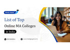 List of Top Online MA Colleges in India