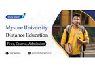 Mysore University Distance Education Admission