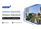 Calcutta University Distance Program Admission