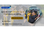 List of Top Online MCA Colleges in India