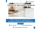 Calacatta Gold Quartz Worktop | +44 020 83685555 | DialAWorkTop